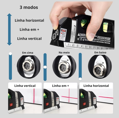 Ferramenta multifuncional de nível laser