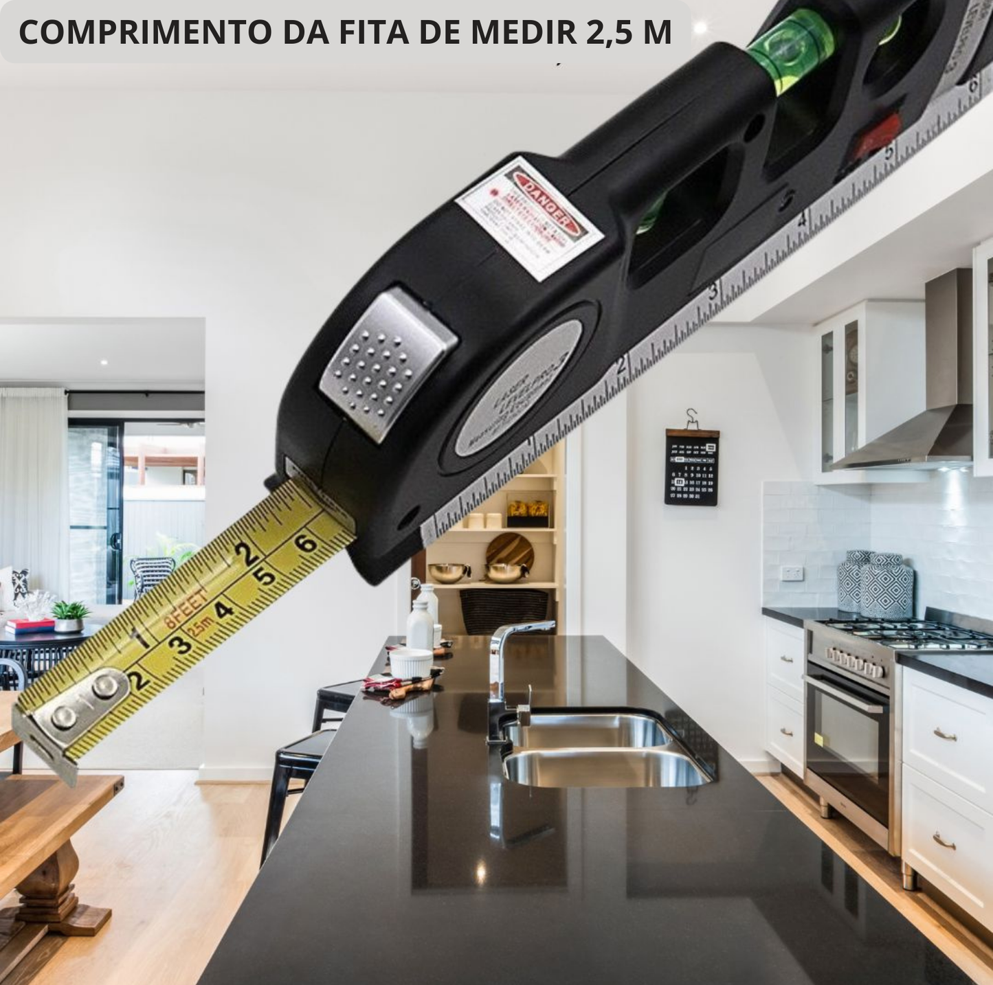 Ferramenta multifuncional de nível laser