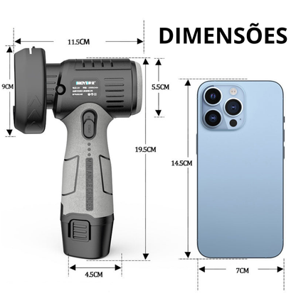 Mini esmeriladora angular alimentada por bateria