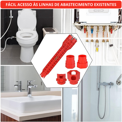 Ferramenta para casas de banho e pias 14 em 1