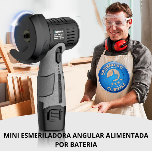 Mini esmeriladora angular alimentada por bateria