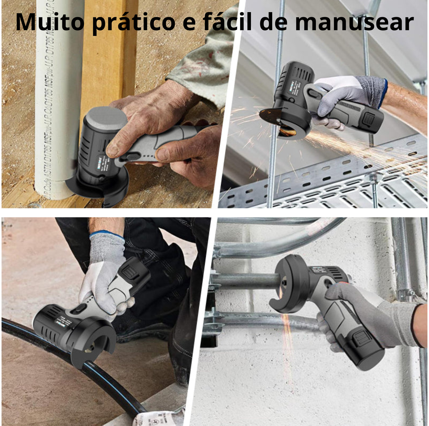 Mini esmeriladora angular alimentada por bateria