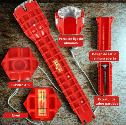 Ferramenta para casas de banho e pias 14 em 1